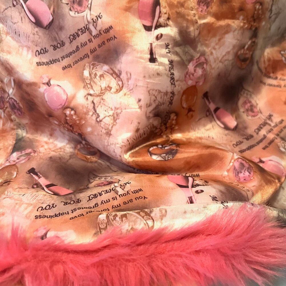 Fashion Fuzzy Pink Jacket-Hooks-X large Girls/X Small Women's-Pockets-Fun-Casual - Picture 12 of 15